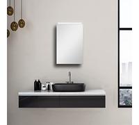 Talos Armario con Espejo LED Mirage - Color Claro 4200K - Cuerpo de Aluminio - 40x 60 cm