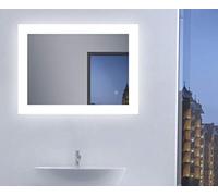 Talos Bright - Espejo de baño con iluminación LED (80 x 60 cm), Color Blanco
