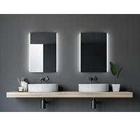 Talos Chic Espejo de baño LED, Aluminio, Plata, 50 x 70 cm
