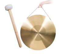 Tam Tam Gong - Instrumento de percusión tradicional chino de cobre para decoración del hogar y la oficina, 50 cm, auténtico Chau Gong