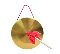 Tam Tam Gong - Instrumento de percusión tradicional chino - Gong universal con mazos, chow gong decorativo de cobre para uso doméstico y de oficina