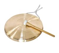 Tam Tam Gong Whood Chau Gong con maza Gong de cobre y latón Instrumento de percusión de ópera de capilla for canciones grandes(28cm)