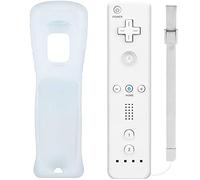 Tam88 Wii Controllers, Wii Remote, Replacement Wii Remote Controller for Nintendo Wii/Wii U, with Silicone Case & Wrist Strap (White)
