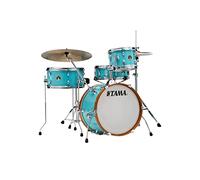 TAMA Club-JAM Shell Pack - Azul aguamarina (AQB) con hardware - Kit completo de 4 piezas con bombo de 18 pulgadas LJK48H4-AQB