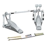 Tama HP310LW Speed Cobra - Pedal doble con baquetas keepdrum (1 par)