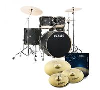 Tama Imperialstar 22 5pc Drum Kit w/Cymbals Blacked Out Black