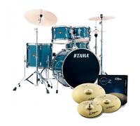 Tama Imperialstar 22 5pc Drum Kit w/Cymbals Hairline Blue
