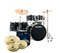 Tama Imperialstar 22 6pc Drum Kit w/Cymbals Hairline Black