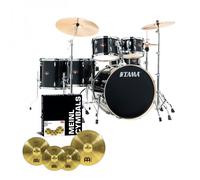 Tama Imperialstar 22 6pc Drum Kit w/Meinl Cymbals Hairline Black