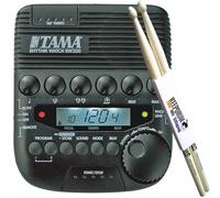 Tama Rhythm Watch RW200 - Metrónomo de batería y baquetas keepdrum (1 par)