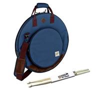 Tama TCB22NB Powerpad Designer - Funda para platillos (22", incluye baquetas keepdrum), color azul marino