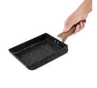 Tamagoyaki Sartén Para Tortilla, 6.1x7.3x13.8in Sartenes Antiadherentes, Mini Sartén De Rectangular, Bandeja Rectangular Para Huevos Tamagoyaki, Mango De Madera Sartén Japonesa Para Tortilla