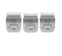 (tamaño 10) Cuchilla De Cerámica Desmontable For El Cuidado De Perros Y Mascotas A5, Compatible Con Andis, Compatible Con Oster, Compatible Con Wahl, Cortapelos, 1/16"(1,5 Mm)(3pc-size10)