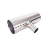 Tamaño 19mm-102mm x 16mm-89mm tubo OD reducción de soldadura a tope Auto Tee 3 vías 3A SUS 304 montaje sanitario inoxidable Homebrew 5 uds(19MM X 16MM_T TYPE)