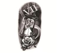 Tamaño: 208x95 mm, nuevo animal impermeable, tatuaje de ángel de flor, etiqueta engomada del tatuaje del tótem de la cabeza del tigre(012)