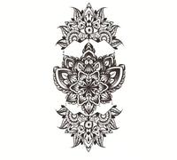 Tamaño: 208x95 mm, nuevo animal impermeable, tatuaje de ángel de flor, etiqueta engomada del tatuaje del tótem de la cabeza del tigre(023)