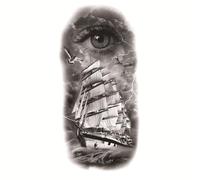 Tamaño: 208x95 mm, nuevo animal impermeable, tatuaje de ángel de flor, etiqueta engomada del tatuaje del tótem de la cabeza del tigre(011)