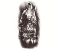 Tamaño: 208x95 mm, nuevo animal impermeable, tatuaje de ángel de flor, etiqueta engomada del tatuaje del tótem de la cabeza del tigre(015)