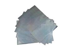 Tamaño 50 Uds., superventas, estampado en caliente, hoja de papel for el hogar DIY, impresora láser de lámina azul cielo(Silver square)