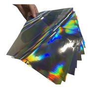 Tamaño 50 Uds., superventas, estampado en caliente, hoja de papel for el hogar DIY, impresora láser de lámina azul cielo(Silver holographic)