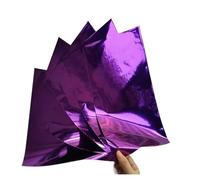 Tamaño 50 Uds., superventas, estampado en caliente, hoja de papel for el hogar DIY, impresora láser de lámina azul cielo(Purple)