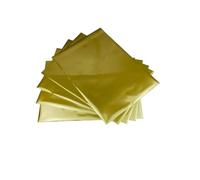 Tamaño 50 Uds., superventas, estampado en caliente, hoja de papel for el hogar DIY, impresora láser de lámina azul cielo(Matt gold)
