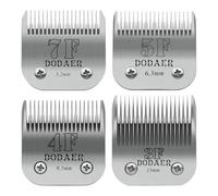 Tamaño 7F/5F/4F/3F Cuchillas Desmontables para Perros,Compatible con Moser 45-50/Heiniger/Andis,Oster A5,Wahl KM10 Series,4 Unidades