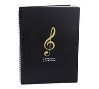 Tamaño A4 Documento de Nota Musical 20 Bolsillos Carpeta Poseedor Caso Carpeta de partituras File Clef Canción de papel de almacenamiento, Bolsa porta documentos