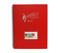 Tamaño A4 Documento de Nota Musical 40 Bolsillos Carpeta Poseedor Caso Carpeta de partituras File Clef Canción de papel de almacenamiento, Bolsa porta documentos