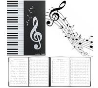 Tamaño A4 Documento de Nota Musical, Carpeta de Partituras, Carpeta de Música, Carpeta de Hojas Musicales, Carpeta para Partitura Musical, Carpeta para Partituras Piano, 31.3 CM x 22.2 CM