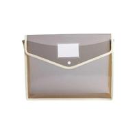 Tamaño carta Sobres de plástico B5, carpetas archivos documentos, bolsa con cierre a presión, escuela y oficina organizado(Khaki)