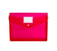 Tamaño carta Sobres de plástico B5, carpetas archivos documentos, bolsa con cierre a presión, escuela y oficina organizado(Red)