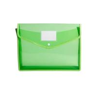 Tamaño carta Sobres de plástico B5, carpetas archivos documentos, bolsa con cierre a presión, escuela y oficina organizado(Green)