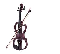 Tamaño Completo 4/4 Madera Maciza Silent Fiddle Eléctrico Maple Cuerpo De Arce Ebony Fingerboard Pegs Violin Violín (Color : 4)