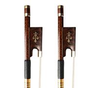 tamaño completo violín Arcos 2 Uds 4/4 Arcos De Violín De Madera De Serpiente Palo Redondo Recto Lazo Natural Pelo De Caballo Bien Equilibrado Estilo Alemán Hermoso Arco Arco violín (Color : 11)