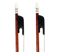 tamaño completo violín Arcos 2 Uds 4/4 Arcos De Violín De Madera De Serpiente Palo Redondo Recto Lazo Natural Pelo De Caballo Bien Equilibrado Estilo Alemán Hermoso Arco Arco violín (Color : 10)