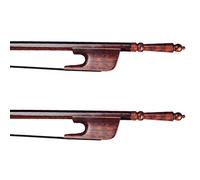 tamaño completo violín Arcos 2 Uds Arcos De Violín 4/4 Madera De Serpiente/palo De Brasil/arco De Fibra De Carbono Blanco/negro Mongolia Crin Respuesta Rápida Arco violín (Color : 01)