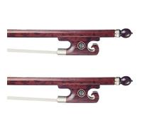 tamaño completo violín Arcos 2 Uds Arcos De Violín 4/4 Madera De Serpiente/palo De Brasil/arco De Fibra De Carbono Blanco/negro Mongolia Crin Respuesta Rápida Arco violín (Color : 02)