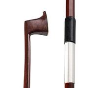 tamaño completo violín Arcos Palo De Arco De Violín De Madera De Brasil Sin Terminar, Tamaño 4/4, Palo De Violín, Alambre De Plata, Empuñadura De Piel De Oveja, Arco, Palo De Violín DIY Arco violín