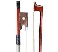 tamaño completo violín Arcos Profesional 4/4 Tamaño Completo Brasilwood Ébano Rana Palo Redondo Crin De Caballo Blanco Arco De Violín Nivel Principiante Práctica Arco De Violín Arco violín