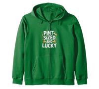 Tamaño de Pinta y Afortunado Día de San Patricio para niños pequeños Sudadera con Capucha