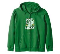 Tamaño de Pinta y Afortunado Día de San Patricio para niños pequeños Sudadera con Capucha