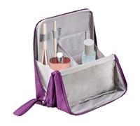 Tamaño de viaje Bolsa de cosméticos Organizador de cosméticos portátil con | Estuche de viaje para champú, base, acondicionador, crema solar, laca y
