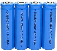 Tamaño del AA De La Batería Recargable De 3.7V 14500 LiFePO4 800mAh para Las Luces Solares 4pcs