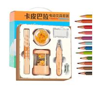 Tamaño del rayo para aula | Kit de goma aspiradora con pilas - Tamaño del rayo animal Capybara sobre pilas para estudiantes, artistas, maestros, hogar, taller y escuela