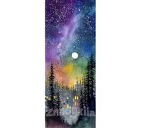 Tamaño Grande Aurora Diamond Painting Kit Completo 240 X 90 cm para Hogar Decoracion, DIY Cuadros Diamantes 5D Diamond Painting Paisaje Pintura Diamante, Mosaico Artesanía Diamond Art Regalo de Casa
