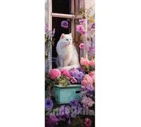 Tamaño Grande Gato Diamond Painting Kit Completo 260 X 100 cm para Hogar Decoracion, DIY Cuadros Diamantes 5D Diamond Painting Flores Pintura Diamante, Mosaico Artesanía Diamond Art Regalo de Casa