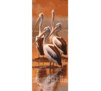Tamaño Grande Pájaro Diamond Painting Kit Completo 110 X 40 cm para Hogar Decoracion, DIY Cuadros Diamantes 5D Diamond Painting Río Pintura Diamante, Mosaico Artesanía Diamond Art Regalo de Casa