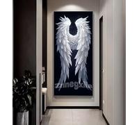 Tamaño Grande Sagrado Diamond Painting Kit Completo 100 x 50 cm para Hogar Decoracion, DIY Cuadros Diamantes 5D Diamond Painting Alas Pintura Diamante, Mosaico Artesanía Diamond Art Regalo de Casa