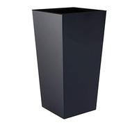 Tamaño L antracita Urbi 42 cm de altura maceta de plástico de altura con antideslizante interno, 7 colores